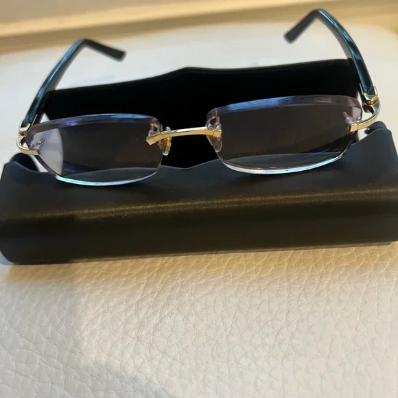 Cartier Black Sunglasses Classic Aviator Design - Picture 5 of 10